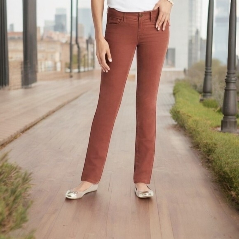 Ann Taylor LOFT Dusty Rose Corduroy Modern Skinny Jeans Sz 29/8 32W VG
